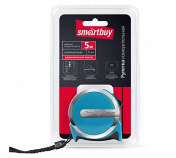 Рулетка SMARTBUY измерительная 3мх16мм, пластиковый ударопрочный корпус, усиленный зацеп (1/180)#2109150