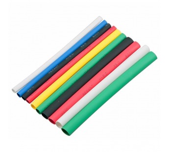 Набор термоусаживаемых трубок ТУТ нг №1 AUTO 2:1, упаковка 10 шт. по 10 см REXANT (10/250)#2109124