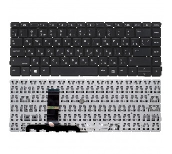 Клавиатура для HP EliteBook 640 G10 черная без подсветки#2109144