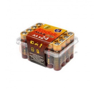 Элемент питания KODAK MAX  LR6 24 plastic box [24 AA PVC] (24/480/19200)#2109224