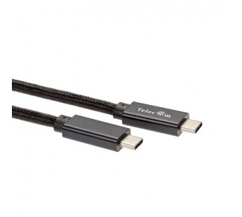 Кабель USB 3.1 Type-Cm -- Cm IC 5А 20Gbs длина 2M, TELECOM <TC420S-2M> черный (1/125)#2109217