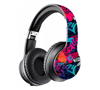 Наушники полноразмерные DEFENDER FreeMotion B595 BT, черные/граффити (1/24)#2109580