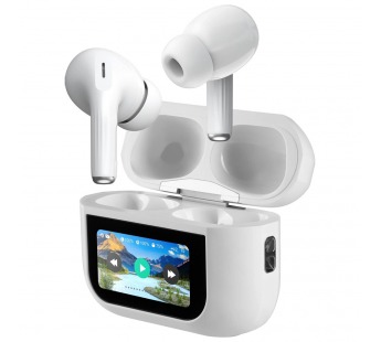 Наушники внутриканальные DEFENDER Twins 999, TWS, Bluetooth, ANC, микрофон, сенсорный экран, белый (1/100)#2109309