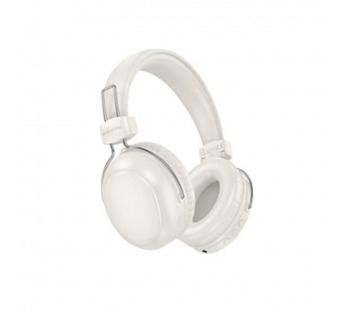 Наушники полноразмерные Borofone BO33 Melody, беспроводные, bluetooth 5.4, AUX, цвет: белый (1/24)#2109770