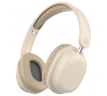 Наушники полноразмерные DEFENDER FreeMotion B640, Bluetooth, микрофон, бежевый(1/20)#2109559