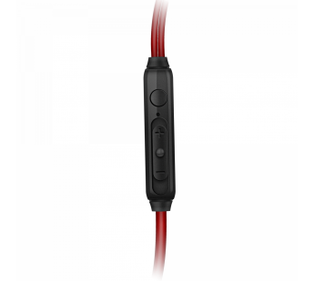 Наушники внутриканальные SVEN E-292M, пульт, микрофон, черный-красный (1/200)#2109340