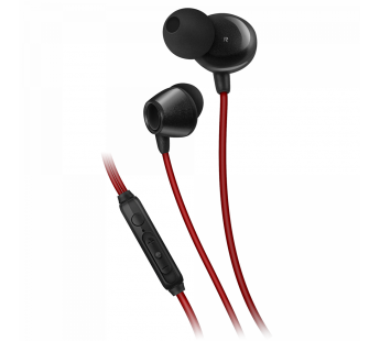 Наушники внутриканальные SVEN E-292M, пульт, микрофон, черный-красный (1/200)#2109342