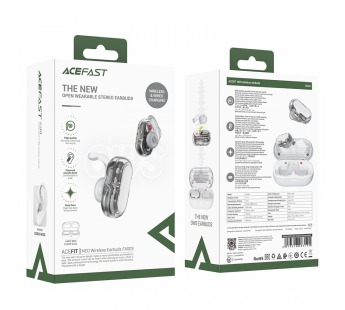 Наушники внутриканальные ACEFAST FA003 ACEFIT NEO, пластик, bluetooth 5.3, микрофон, IPX4, цвет: белый (1/15/60)#2109327