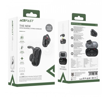 Наушники внутриканальные ACEFAST FA003 ACEFIT NEO, пластик, bluetooth 5.3, микрофон, IPX4, цвет: чёрный (1/15/60)#2109326
