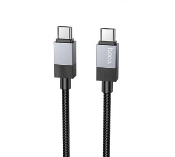 Кабель Type-C - Type-C HOCO X110 Honorific, 1.0м, нейлон, 3.0А, PD60W, цвет: чёрный (1/31/310)#2109263