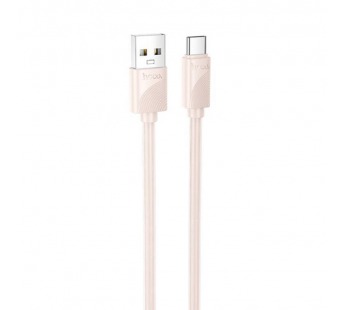 Кабель USB - Type-C HOCO X114 Energy, 1.0м, круглый, 3.0А, ПВХ, цвет: розовый (1/31/310)#2109246