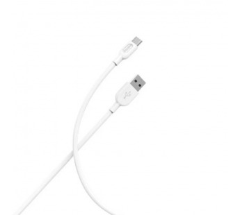 Кабель для зарядки и передачи данных S01 Type C белый, 2.4 А, 1 м, Smartbuy (iK-3112-S01w)#2109245