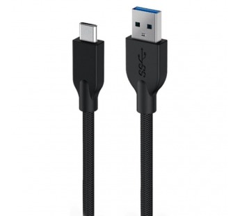 Кабель для быстрой зарядки GENIUS ACC-A2CC-3A (USB-A -> USB-C), 100 см, черный (32590007400) (1/100)#2112346