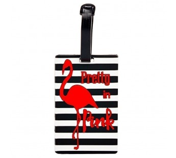 Брелок-бирка для багажа - рюкзака детская Luggage Tag (фламинго) (016) (88873)#2120728