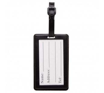 Брелок-бирка для багажа - рюкзака детская Luggage Tag (black) (019) (241322)#2120727