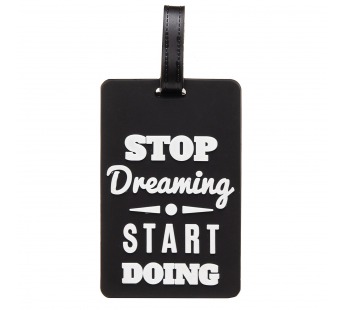 Брелок-бирка для багажа - рюкзака детская Luggage Tag (black) (019) (241322)#2120726