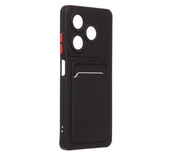 Чехол-накладка - SC337 с картхолдером для "Infinix Smart 10 HD" (black) (240705)#2110925