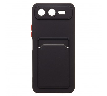 Чехол-накладка - SC337 с картхолдером для "Infinix Smart 10 Plus" (black) (240725)#2110927