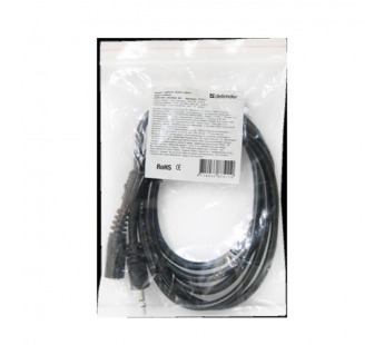 Кабель DEFENDER JACK02-05 JACK M- JACK F, 1.5 м. (1/50/400)#2109756