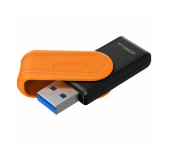 USB 3.2  256GB  Kingston  DataTraveler Exodia S  чёрный/оранжевый#2109729
