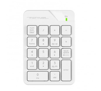 Числовой блок A4TECH FGK21C белый USB беспроводная slim для ноутбука (FGK21C (White))(1/60)#2141175