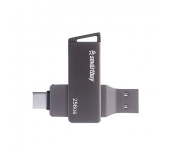USB 3.0  256GB  Smart Buy  MC45  Phantom  (Type-C / Type-A)  чёрный  металл#2109722
