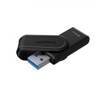 USB 3.2  64GB  Kingston  DataTraveler Exodia S  чёрный#2109738