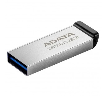 USB 3.2  128GB  A-Data  UR350  серебро/черный металл#2109642