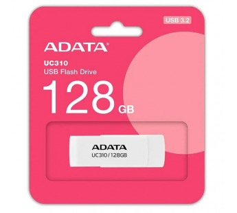 USB 3.2  128GB  A-Data  UC310  белый#2109665