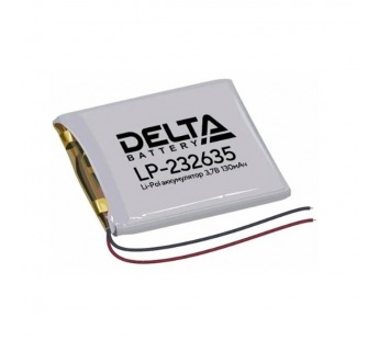 Delta LP-232635 Аккумулятор призматический (Li-Pol) 130 мАч 3.7 В#2125725