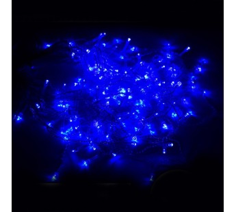 Гирлянда светодиодная ECOLA 220V IP44 Бахрома 5x0.5м 135Led Синий Blue, 8 режимов, прозр.провод с вилкой (1/30)#2110287