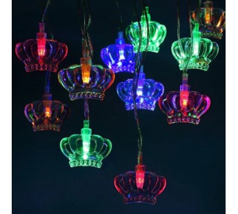 Гирлянда светодиодная ЭРА ENIN-3K Нить Короны 3 м мультиколор 220V IP20 (36/864)#2110281