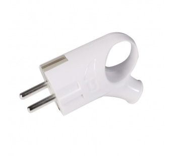 Вилка SMARTBUY с кольцом с заземлением белая 16А 250В (SBE-16-P03-w) (1/40/480)#2116331