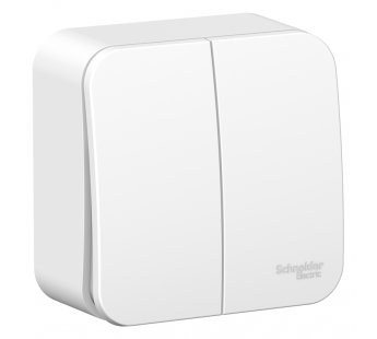 Выключатель 2-кл. О/У BLANCA 10А IP20 (сх. 5) 250В с изолир. пластиной бел. Systeme Electric BLNVA105011 (1/15/90)#2135654