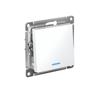 Механизм выключателя 1-кл. С/У ATLASDESIGN 10А IP20 (сх. 1а) 10AX с подсветкой бел. Systeme Electric ATN000113 (1/20/160)#2135626