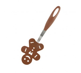 Лопатка для блинов декоративная "Пряничный человечек" PT-Gingerbread, 27*9,3 см (сталь, нейлон) (1/24/96)#2110304