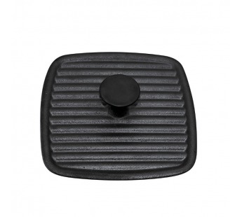 Пресс для гриля чугунный с бакелитовой ручкой, квадратной формы, PRESSA, р-р 23*23 см (1/6)#2110307