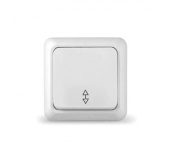 Выключатель проходной одноклавишный "UNIVersal" серия "Олимп", о/у, 10А, 220В, белый (еврослот) (1/10/100)#2135622