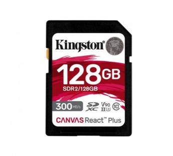 SDXC  128GB  Kingston Class 10 UHS-II U3 V90 React Plus (300 Mb/s)#2110370