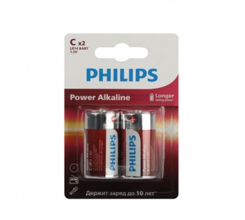 Элемент питания PHILIPS Power LR14 2BL  (2/24/48/5760)#2110368