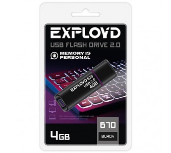 USB  4GB  Exployd  670  чёрный#2110222