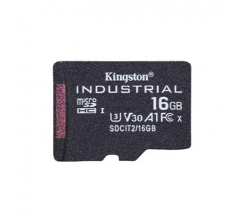 MicroSD  16GB  Kingston Class 10 Industrial Temp pSLC  A1 (100/80 Mb/s) + SD адаптер#2110363