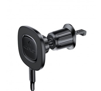 Держатель автомобильный ACEFAST D46, для смартфона, беспроводная зарядка, 15W, пластик, воздуховод, цвет: чёрный (1/15/120)#2136849