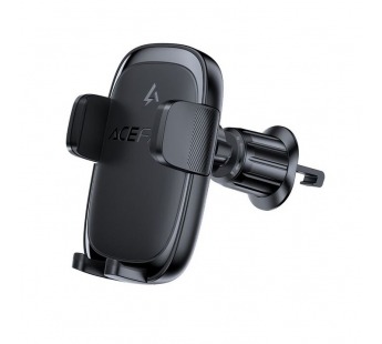 Держатель автомобильный ACEFAST D48, для смартфона, беспроводная зарядка, 15W, пластик, воздуховод, цвет: чёрный (1/96)#2136943