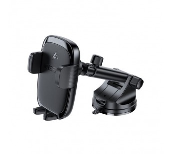 Держатель автомобильный ACEFAST D49, для смартфона, беспроводная зарядка, 15W, пластик, торпедо, цвет: чёрный (1/67)#2136945