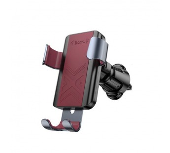 Держатель автомобильный HOCO H70 Gamble, для смартфона, пластик, воздуховод, цвет: чёрный/красный (1/132)#2136988