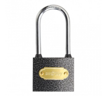 Замок навесной SMARTBUY корпус 60*48 мм, удлиненная дужка d8.5 мм, 3 кл. (1/60)#2111140