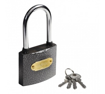 Замок навесной SMARTBUY корпус 60*48 мм, удлиненная дужка d8.5 мм, 3 кл. (1/60)#2111139