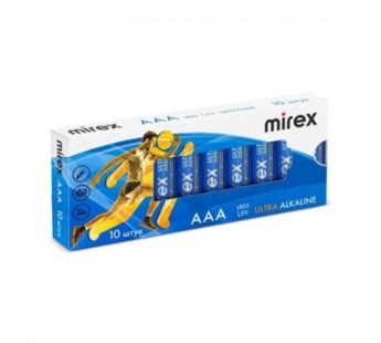 Элемент питания Mirex LR03 / AAA 1,5V  10 шт (10/960), multipack#2110262