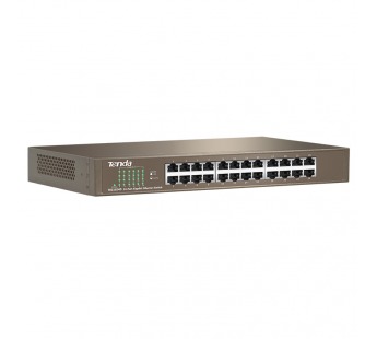 Коммутатор TENDA TEG1024D, 24 портовый гигабитный неуправляемый, 24-Port Gigabit Ethernet Switch (1/5)#2127446